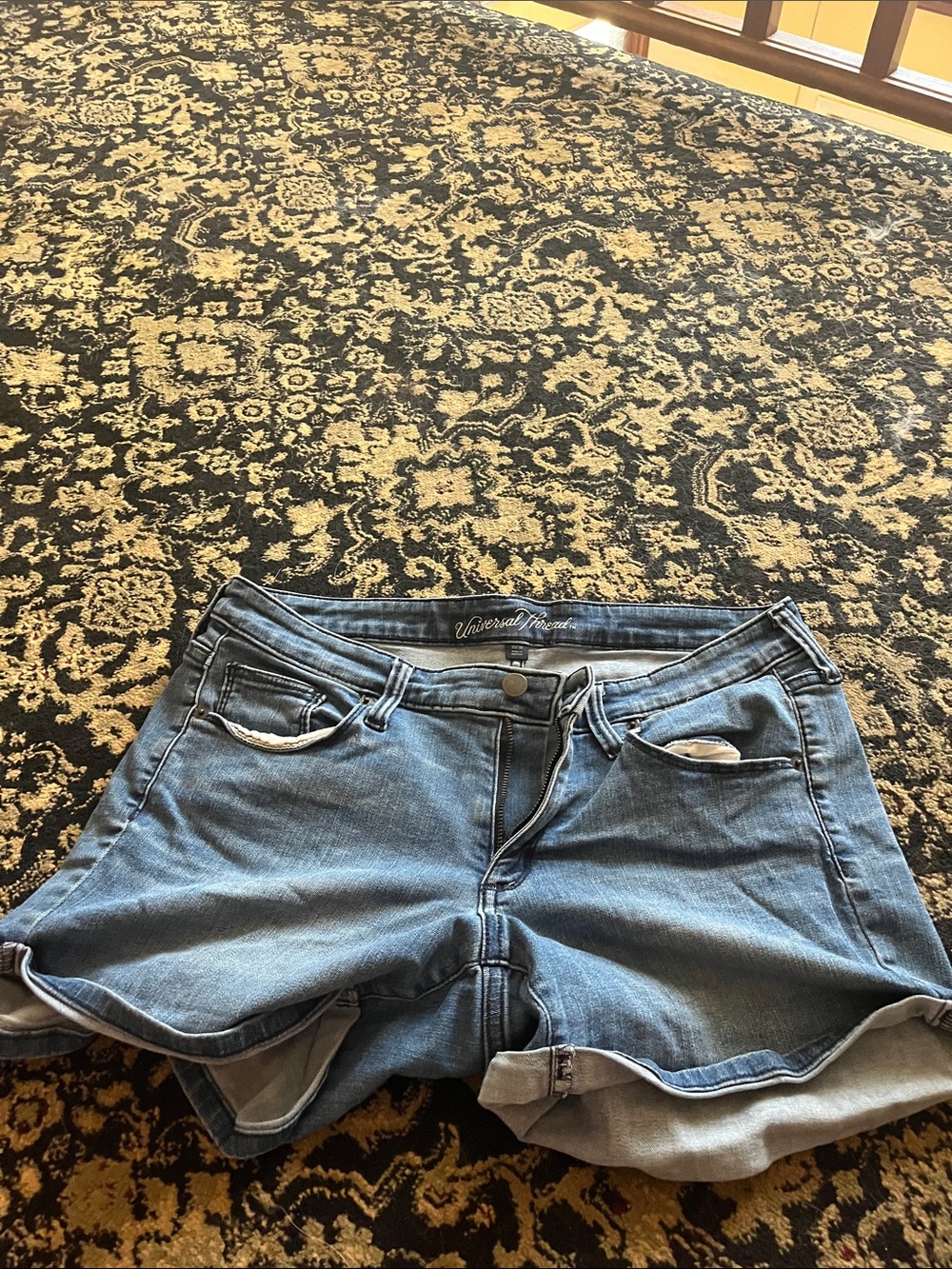 Universal Thread Light Blue Cuffed Denim Shorts